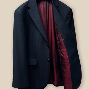 Moda Elegant Vintage Handmade Italian Blazer with Rich Red Lining